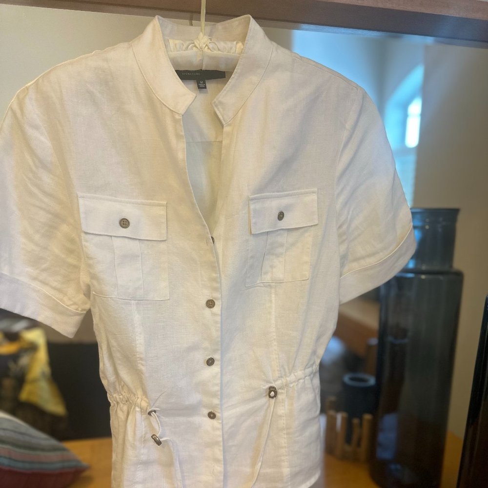 Jones of New York Signature, linen top, size Medium